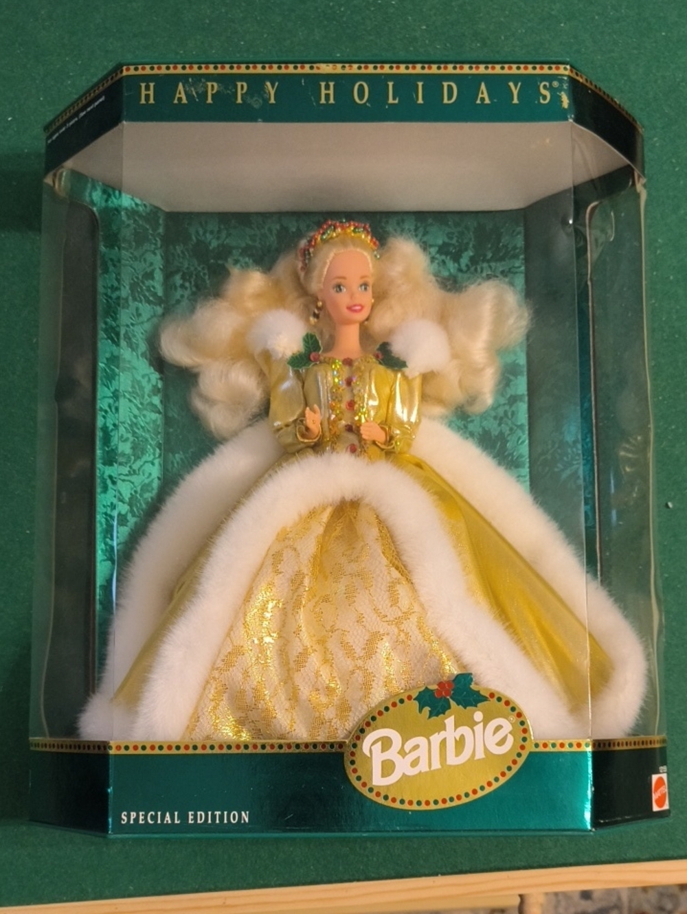 1994 Holiday Barbie  Gold and White Special Edition Doll